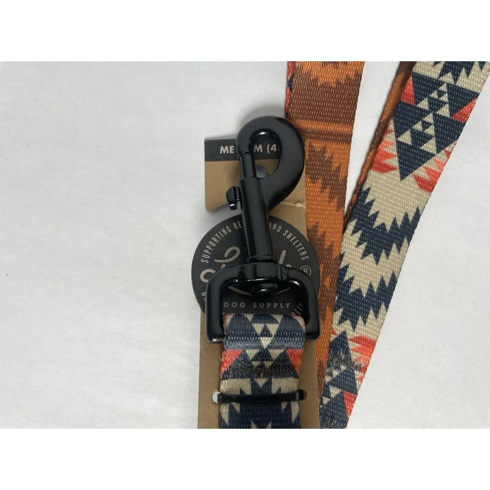 Southwestern‎ Aztec Nylon Dog Leed Leash Medium 4ft  LEEDS Dog Supply USA NEW